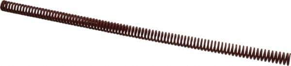 Associated Spring Raymond - 1/2" Hole Diam, 9/32" Rod Diam, 12" Free Length, Red Die Spring - 53.3 Lb Max Deflection, 4.44" Max Deflection, Medium Heavy Duty, Chromium Alloy Steel - Industrial Tool & Supply