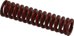 Associated Spring Raymond - 5/8" Hole Diam, 11/32" Rod Diam, 2-1/2" Free Length, Red Die Spring - 106.4 Lb Max Deflection, 0.93" Max Deflection, Medium Heavy Duty, Chromium Alloy Steel - Industrial Tool & Supply