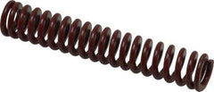 Associated Spring Raymond - 5/8" Hole Diam, 11/32" Rod Diam, 3-1/2" Free Length, Red Die Spring - 110.1 Lb Max Deflection, 1.3" Max Deflection, Medium Heavy Duty, Chromium Alloy Steel - Industrial Tool & Supply