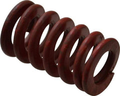 Associated Spring Raymond - 3/4" Hole Diam, 3/8" Rod Diam, 1-1/4" Free Length, Red Die Spring - 175.8 Lb Max Deflection, 0.46" Max Deflection, Medium Heavy Duty, Chromium Alloy Steel - Industrial Tool & Supply