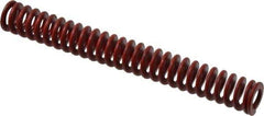 Associated Spring Raymond - 3/4" Hole Diam, 3/8" Rod Diam, 6" Free Length, Red Die Spring - 166.5 Lb Max Deflection, 2.22" Max Deflection, Medium Heavy Duty, Chromium Alloy Steel - Industrial Tool & Supply