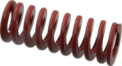 Associated Spring Raymond - 1" Hole Diam, 1/2" Rod Diam, 2-1/2" Free Length, Red Die Spring - 286.8 Lb Max Deflection, 0.93" Max Deflection, Medium Heavy Duty, Chromium Alloy Steel - Industrial Tool & Supply