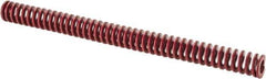Associated Spring Raymond - 1" Hole Diam, 1/2" Rod Diam, 12" Free Length, Red Die Spring - 275.3 Lb Max Deflection, 4.44" Max Deflection, Medium Heavy Duty, Chromium Alloy Steel - Industrial Tool & Supply