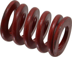 Associated Spring Raymond - 1-1/4" Hole Diam, 5/8" Rod Diam, 1-3/4" Free Length, Red Die Spring - 652.7 Lb Max Deflection, 0.65" Max Deflection, Medium Heavy Duty, Chromium Alloy Steel - Industrial Tool & Supply