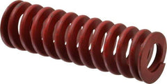 Associated Spring Raymond - 1-1/4" Hole Diam, 5/8" Rod Diam, 4" Free Length, Red Die Spring - 544.6 Lb Max Deflection, 1.48" Max Deflection, Medium Heavy Duty, Chromium Alloy Steel - Industrial Tool & Supply