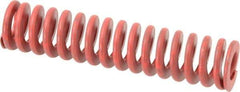 Associated Spring Raymond - 1-1/4" Hole Diam, 5/8" Rod Diam, 5-1/2" Free Length, Red Die Spring - 537.2 Lb Max Deflection, 2.04" Max Deflection, Medium Heavy Duty, Chromium Alloy Steel - Industrial Tool & Supply