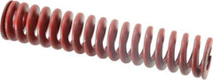 Associated Spring Raymond - 1-1/4" Hole Diam, 5/8" Rod Diam, 6" Free Length, Red Die Spring - 555 Lb Max Deflection, 2.22" Max Deflection, Medium Heavy Duty, Chromium Alloy Steel - Industrial Tool & Supply