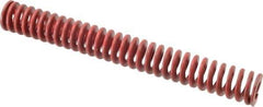 Associated Spring Raymond - 1-1/4" Hole Diam, 5/8" Rod Diam, 10" Free Length, Red Die Spring - 536.5 Lb Max Deflection, 3.7" Max Deflection, Medium Heavy Duty, Chromium Alloy Steel - Industrial Tool & Supply