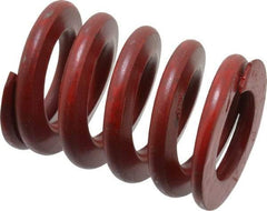 Associated Spring Raymond - 1-1/2" Hole Diam, 3/4" Rod Diam, 2" Free Length, Red Die Spring - 799.2 Lb Max Deflection, 0.74" Max Deflection, Medium Heavy Duty, Chromium Alloy Steel - Industrial Tool & Supply