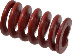 Associated Spring Raymond - 1-1/2" Hole Diam, 3/4" Rod Diam, 2-1/2" Free Length, Red Die Spring - 791.8 Lb Max Deflection, 0.93" Max Deflection, Medium Heavy Duty, Chromium Alloy Steel - Industrial Tool & Supply