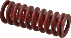 Associated Spring Raymond - 1-1/2" Hole Diam, 3/4" Rod Diam, 4" Free Length, Red Die Spring - 710.4 Lb Max Deflection, 1.48" Max Deflection, Medium Heavy Duty, Chromium Alloy Steel - Industrial Tool & Supply