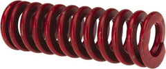 Associated Spring Raymond - 1-1/2" Hole Diam, 3/4" Rod Diam, 4-1/2" Free Length, Red Die Spring - 719.3 Lb Max Deflection, 1.67" Max Deflection, Medium Heavy Duty, Chromium Alloy Steel - Industrial Tool & Supply