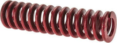 Associated Spring Raymond - 1-1/2" Hole Diam, 3/4" Rod Diam, 5-1/2" Free Length, Red Die Spring - 700 Lb Max Deflection, 2.04" Max Deflection, Medium Heavy Duty, Chromium Alloy Steel - Industrial Tool & Supply
