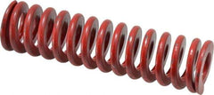 Associated Spring Raymond - 1-1/2" Hole Diam, 3/4" Rod Diam, 6" Free Length, Red Die Spring - 674.9 Lb Max Deflection, 2.22" Max Deflection, Medium Heavy Duty, Chromium Alloy Steel - Industrial Tool & Supply