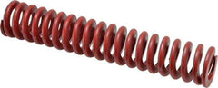Associated Spring Raymond - 1-1/2" Hole Diam, 3/4" Rod Diam, 8" Free Length, Red Die Spring - 651.2 Lb Max Deflection, 2.96" Max Deflection, Medium Heavy Duty, Chromium Alloy Steel - Industrial Tool & Supply