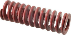 Associated Spring Raymond - 2" Hole Diam, 1" Rod Diam, 6" Free Length, Red Die Spring - 1047.8 Lb Max Deflection, 2.22" Max Deflection, Medium Heavy Duty, Chromium Alloy Steel - Industrial Tool & Supply