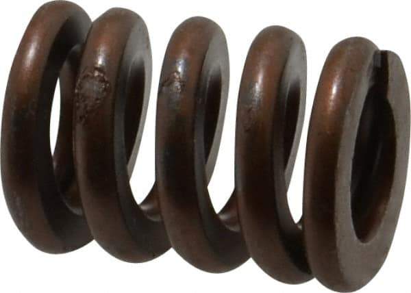 Associated Spring Raymond - 3/4" Hole Diam, 3/8" Rod Diam, 1" Free Length, Gold Die Spring - 324 Lb Max Deflection, 0.3" Max Deflection, Heavy Duty, Chromium Alloy Steel - Industrial Tool & Supply