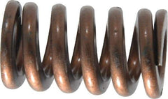Associated Spring Raymond - 3/4" Hole Diam, 3/8" Rod Diam, 1-1/4" Free Length, Gold Die Spring - 330 Lb Max Deflection, 0.38" Max Deflection, Heavy Duty, Chromium Alloy Steel - Industrial Tool & Supply