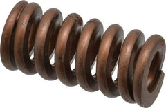 Associated Spring Raymond - 3/4" Hole Diam, 3/8" Rod Diam, 1-1/2" Free Length, Gold Die Spring - 295.2 Lb Max Deflection, 0.45" Max Deflection, Heavy Duty, Chromium Alloy Steel - Industrial Tool & Supply