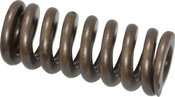 Associated Spring Raymond - 3/4" Hole Diam, 3/8" Rod Diam, 1-3/4" Free Length, Gold Die Spring - 315 Lb Max Deflection, 0.53" Max Deflection, Heavy Duty, Chromium Alloy Steel - Industrial Tool & Supply