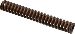 Associated Spring Raymond - 3/4" Hole Diam, 3/8" Rod Diam, 5" Free Length, Gold Die Spring - 292.5 Lb Max Deflection, 1.5" Max Deflection, Heavy Duty, Chromium Alloy Steel - Industrial Tool & Supply