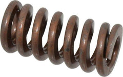 Associated Spring Raymond - 1" Hole Diam, 1/2" Rod Diam, 2" Free Length, Gold Die Spring - 540 Lb Max Deflection, 0.6" Max Deflection, Heavy Duty, Chromium Alloy Steel - Industrial Tool & Supply