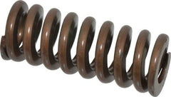 Associated Spring Raymond - 1" Hole Diam, 1/2" Rod Diam, 2-1/2" Free Length, Gold Die Spring - 510 Lb Max Deflection, 0.75" Max Deflection, Heavy Duty, Chromium Alloy Steel - Industrial Tool & Supply