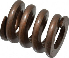 Associated Spring Raymond - 1-1/4" Hole Diam, 5/8" Rod Diam, 1-1/2" Free Length, Gold Die Spring - 954 Lb Max Deflection, 0.45" Max Deflection, Heavy Duty, Chromium Alloy Steel - Industrial Tool & Supply