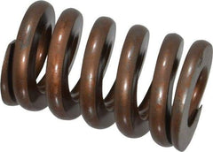 Associated Spring Raymond - 1-1/4" Hole Diam, 5/8" Rod Diam, 2" Free Length, Gold Die Spring - 897.6 Lb Max Deflection, 0.6" Max Deflection, Heavy Duty, Chromium Alloy Steel - Industrial Tool & Supply