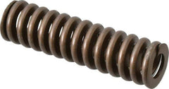 Associated Spring Raymond - 1-1/4" Hole Diam, 5/8" Rod Diam, 4-1/2" Free Length, Gold Die Spring - 788.4 Lb Max Deflection, 1.35" Max Deflection, Heavy Duty, Chromium Alloy Steel - Industrial Tool & Supply