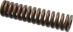 Associated Spring Raymond - 1-1/4" Hole Diam, 5/8" Rod Diam, 5" Free Length, Gold Die Spring - 795 Lb Max Deflection, 1.5" Max Deflection, Heavy Duty, Chromium Alloy Steel - Industrial Tool & Supply