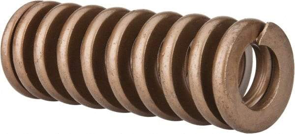 Associated Spring Raymond - 1-1/2" Hole Diam, 3/4" Rod Diam, 4" Free Length, Gold Die Spring - 1094.4 Lb Max Deflection, 1.2" Max Deflection, Heavy Duty, Chromium Alloy Steel - Industrial Tool & Supply