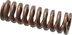Associated Spring Raymond - 1-1/2" Hole Diam, 3/4" Rod Diam, 4-1/2" Free Length, Gold Die Spring - 1058.4 Lb Max Deflection, 1.35" Max Deflection, Heavy Duty, Chromium Alloy Steel - Industrial Tool & Supply
