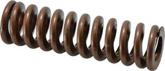 Associated Spring Raymond - 1-1/2" Hole Diam, 3/4" Rod Diam, 5" Free Length, Gold Die Spring - 1068 Lb Max Deflection, 1.5" Max Deflection, Heavy Duty, Chromium Alloy Steel - Industrial Tool & Supply