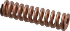 Associated Spring Raymond - 1-1/2" Hole Diam, 3/4" Rod Diam, 5-1/2" Free Length, Gold Die Spring - 1056 Lb Max Deflection, 1.65" Max Deflection, Heavy Duty, Chromium Alloy Steel - Industrial Tool & Supply