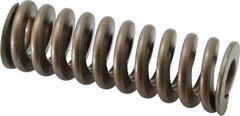 Associated Spring Raymond - 2" Hole Diam, 1" Rod Diam, 6" Free Length, Gold Die Spring - 1692 Lb Max Deflection, 1.8" Max Deflection, Heavy Duty, Chromium Alloy Steel - Industrial Tool & Supply