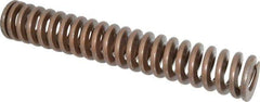 Associated Spring Raymond - 2" Hole Diam, 1" Rod Diam, 12" Free Length, Gold Die Spring - 1512 Lb Max Deflection, 3.6" Max Deflection, Heavy Duty, Chromium Alloy Steel - Industrial Tool & Supply
