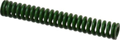 Associated Spring Raymond - 3/8" Hole Diam, 3/16" Rod Diam, 2-1/2" Free Length, Green Die Spring - 43.8 Lb Max Deflection, 0.63" Max Deflection, Extra Heavy Duty, Chromium Alloy Steel - Industrial Tool & Supply