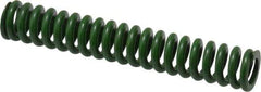 Associated Spring Raymond - 1/2" Hole Diam, 9/32" Rod Diam, 3" Free Length, Green Die Spring - 67.5 Lb Max Deflection, 0.75" Max Deflection, Extra Heavy Duty, Chromium Alloy Steel - Industrial Tool & Supply