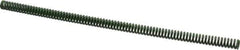 Associated Spring Raymond - 1/2" Hole Diam, 9/32" Rod Diam, 12" Free Length, Green Die Spring - 75 Lb Max Deflection, 3" Max Deflection, Extra Heavy Duty, Chromium Alloy Steel - Industrial Tool & Supply