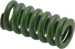 Associated Spring Raymond - 5/8" Hole Diam, 11/32" Rod Diam, 1-1/4" Free Length, Green Die Spring - 146.9 Lb Max Deflection, 0.31" Max Deflection, Extra Heavy Duty, Chromium Alloy Steel - Industrial Tool & Supply