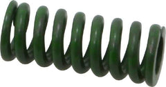 Associated Spring Raymond - 5/8" Hole Diam, 11/32" Rod Diam, 1-1/2" Free Length, Green Die Spring - 142.5 Lb Max Deflection, 0.38" Max Deflection, Extra Heavy Duty, Chromium Alloy Steel - Industrial Tool & Supply