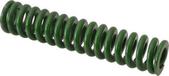 Associated Spring Raymond - 5/8" Hole Diam, 11/32" Rod Diam, 3" Free Length, Green Die Spring - 142.5 Lb Max Deflection, 0.75" Max Deflection, Extra Heavy Duty, Chromium Alloy Steel - Industrial Tool & Supply