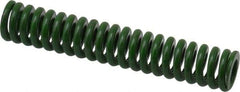Associated Spring Raymond - 5/8" Hole Diam, 11/32" Rod Diam, 3-1/2" Free Length, Green Die Spring - 140 Lb Max Deflection, 0.88" Max Deflection, Extra Heavy Duty, Chromium Alloy Steel - Industrial Tool & Supply