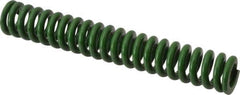 Associated Spring Raymond - 5/8" Hole Diam, 11/32" Rod Diam, 4" Free Length, Green Die Spring - 135 Lb Max Deflection, 1" Max Deflection, Extra Heavy Duty, Chromium Alloy Steel - Industrial Tool & Supply