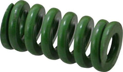 Associated Spring Raymond - 3/4" Hole Diam, 3/8" Rod Diam, 1-1/2" Free Length, Green Die Spring - 333.8 Lb Max Deflection, 0.38" Max Deflection, Extra Heavy Duty, Chromium Alloy Steel - Industrial Tool & Supply