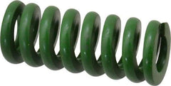 Associated Spring Raymond - 3/4" Hole Diam, 3/8" Rod Diam, 1-3/4" Free Length, Green Die Spring - 328.1 Lb Max Deflection, 0.44" Max Deflection, Extra Heavy Duty, Chromium Alloy Steel - Industrial Tool & Supply