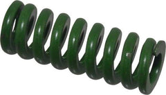 Associated Spring Raymond - 3/4" Hole Diam, 3/8" Rod Diam, 2" Free Length, Green Die Spring - 340 Lb Max Deflection, 0.5" Max Deflection, Extra Heavy Duty, Chromium Alloy Steel - Industrial Tool & Supply