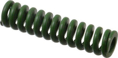 Associated Spring Raymond - 3/4" Hole Diam, 3/8" Rod Diam, 3" Free Length, Green Die Spring - 303.8 Lb Max Deflection, 0.75" Max Deflection, Extra Heavy Duty, Chromium Alloy Steel - Industrial Tool & Supply