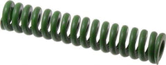 Associated Spring Raymond - 1" Hole Diam, 1/2" Rod Diam, 5" Free Length, Green Die Spring - 540 Lb Max Deflection, 1.25" Max Deflection, Extra Heavy Duty, Chromium Alloy Steel - Industrial Tool & Supply